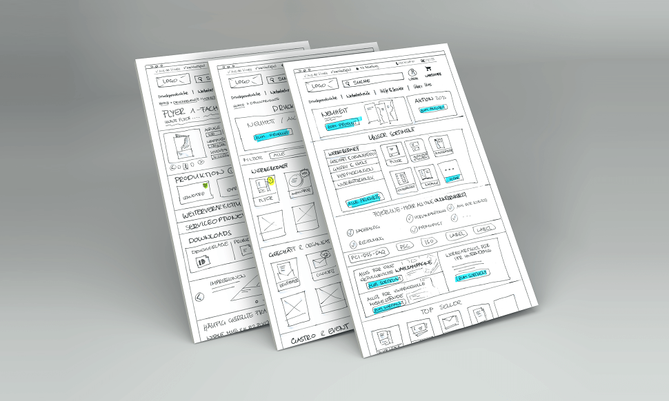 Flyerline Mockup Papierprototyp 1 Flyerline Mockup Papierprototyp 1
